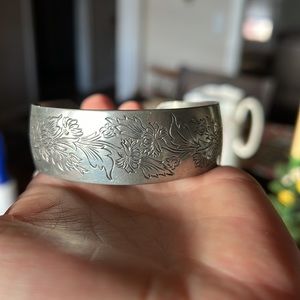 Beautiful Kirk Stieff pewter bracelet
